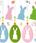 Easter Wooden Hanging Ornaments
